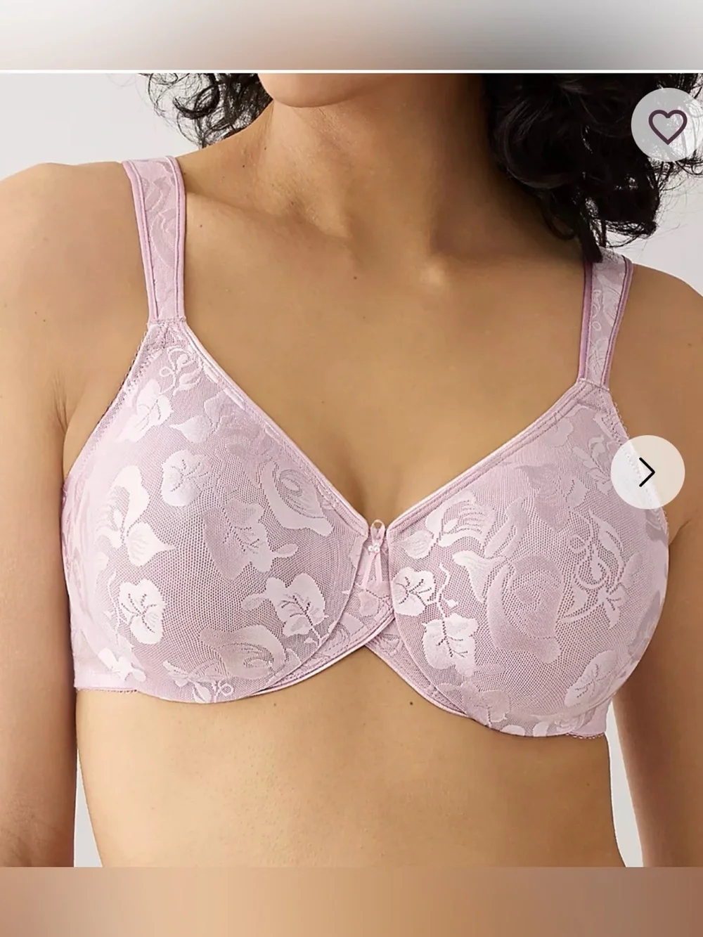 Wacoal Bra Sz 34 D Awareness Full Figure Seamless Underwire Keepsake Comfortable